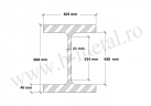 Profil HEM zincat 650 mm 2